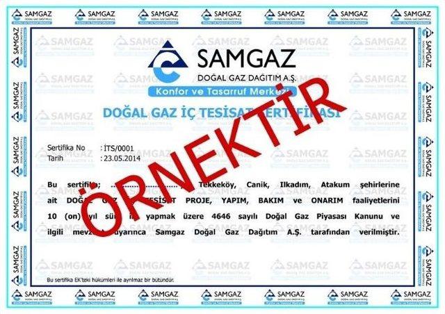 Samgaz’dan Tesisat Uyarısı