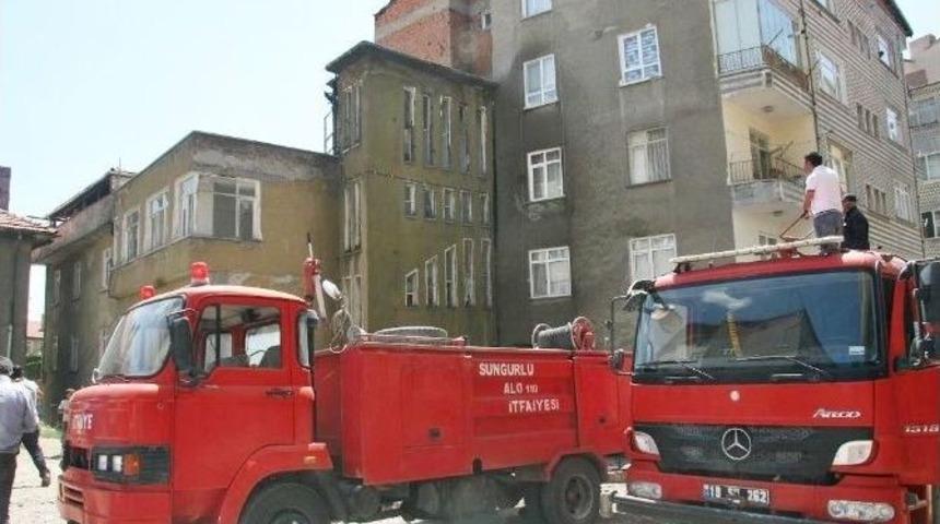 Boş Binadaki Yangın Korkuttu