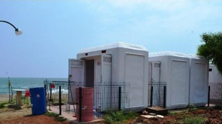 Mezitli&rsquo;de Sahil D&uuml;zenleme &Ccedil;alışmaları S&uuml;r&uuml;yor