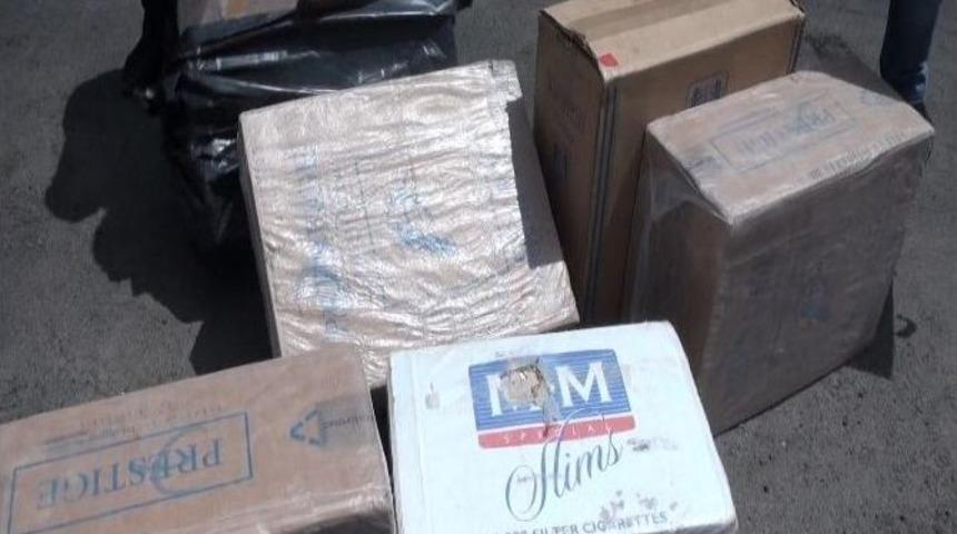 Erzurum&rsquo;da M&uuml;h&uuml;rl&uuml; Tır&rsquo;dan 507 Bin 500 Paket Ka&ccedil;ak Sigara Ele Ge&ccedil;irildi
