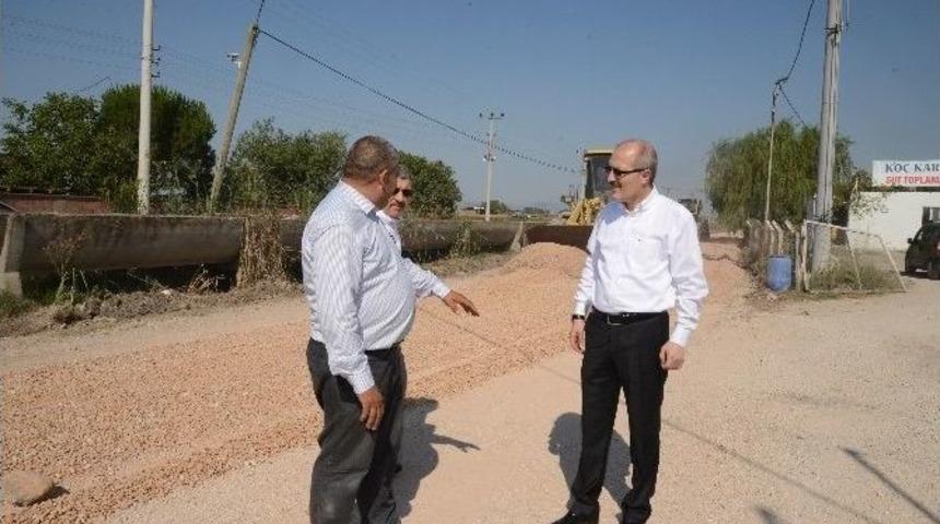 Altıeyl&uuml;l Belediyesi'nden Yol Yapım Hamlesi