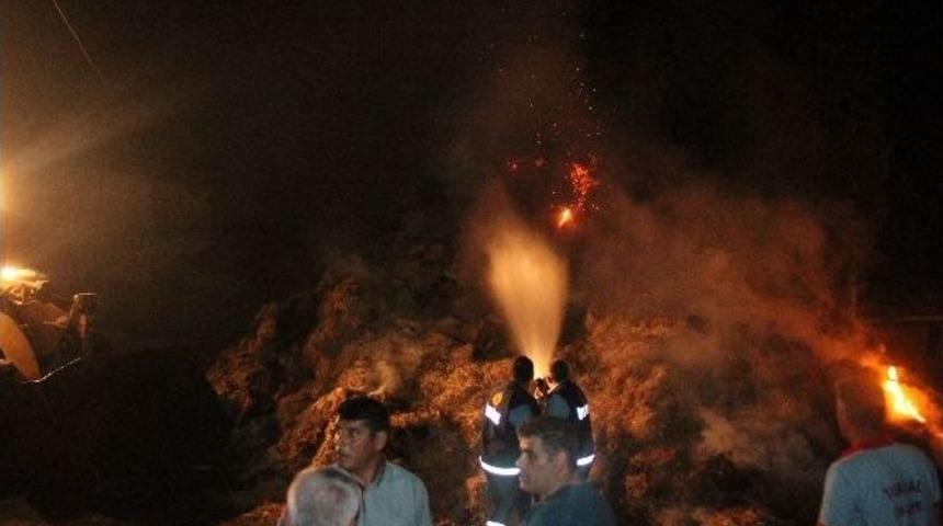 Tokat&rsquo;ta 50 Ton Saman Alevlere Teslim Oldu