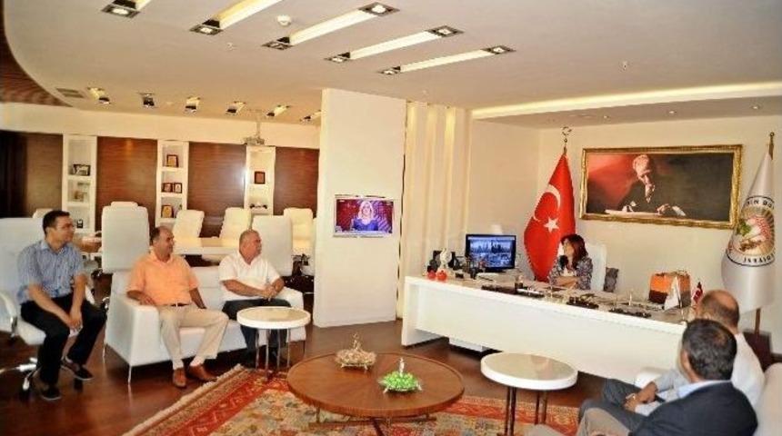 Şof&ouml;rlerden Başkan &Ccedil;er&ccedil;ioğlu&rsquo;na Ziyaret