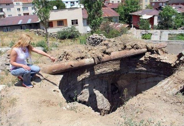 Selçuklu Hamamının Kubbesi Çöktü 1