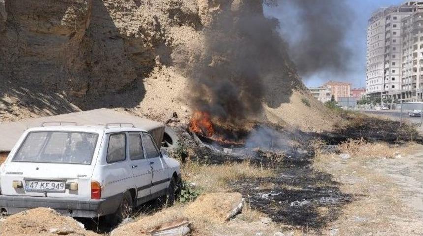 Mardin'de Anız Yangını