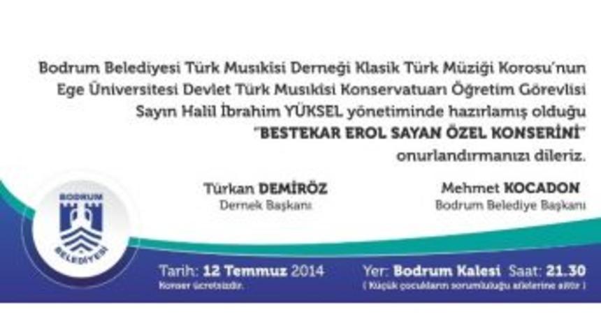 Bodrum Kalesi&rsquo;nde T&uuml;rk Sanat M&uuml;ziği R&uuml;zgarı Esecek