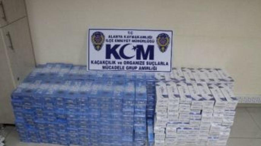 Alanya&rsquo;da 2 Bin 182 Paket Ka&ccedil;ak Sigara Ele Ge&ccedil;irildi