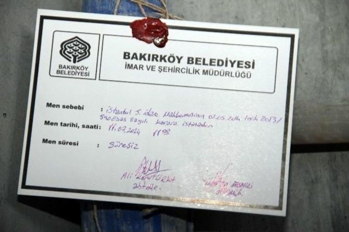 Atak&ouml;y Sahilindeki İnşaatlar M&uuml;h&uuml;rlendi