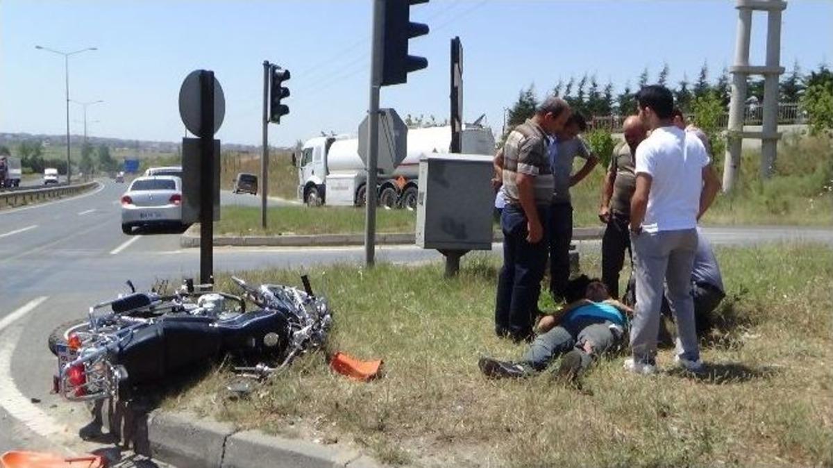 Tekirdağ'da Trafik Kazası: 1 Yaralı