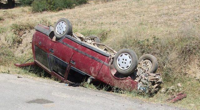 Samsun'da Otomobil Takla Attı: 5 Yaralı