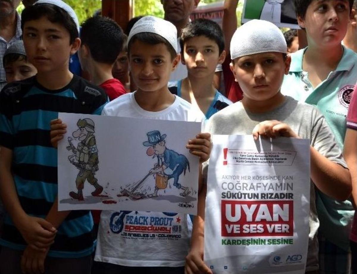 Gazze'de &Ouml;lenler İ&ccedil;in Antalya'da Gıyabi Caenaze Namazı Kılındı