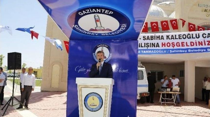 Başkan Tahmazoğlu, Cami A&ccedil;ılışı Yaptı
