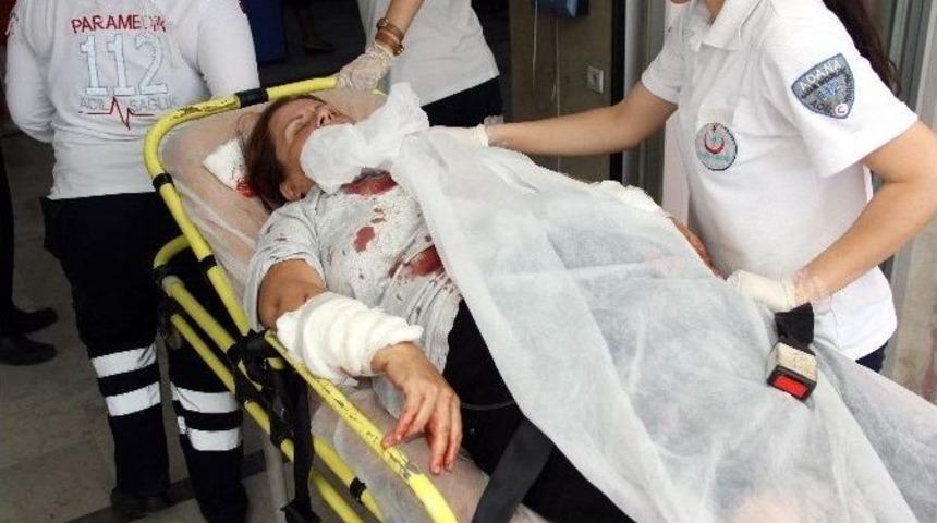 Eşine Baltayla Saldırıp D&ouml;rd&uuml;nc&uuml; Kattan Atladı