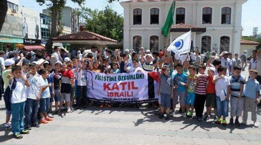 Agd Filistin Saldırısını Protesto Etti