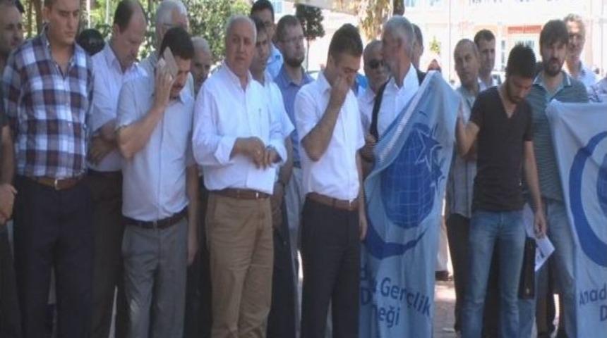 Tekirdağ'da Filistin'de Hayatını Kaybeden M&uuml;sl&uuml;manlar İ&ccedil;in Gıyabi Cenaze Namazı Kılındı