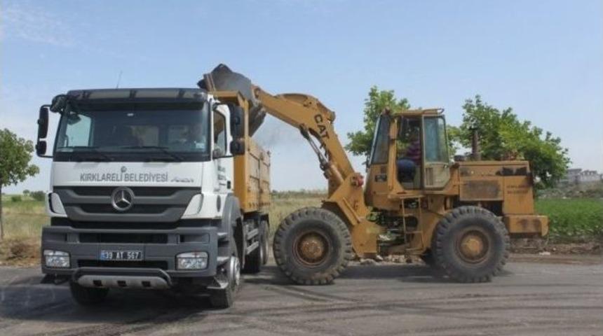 Kırklareli'de Şehir Mezarlığında Kilit Parke Yol Ve &Ccedil;evre D&uuml;zenleme &Ccedil;alışmalarına Başlandı