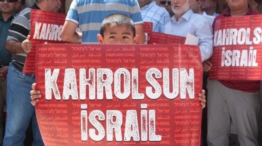 Kastamonulular İsrail&rsquo;deki Yaşananları Protesto Etti