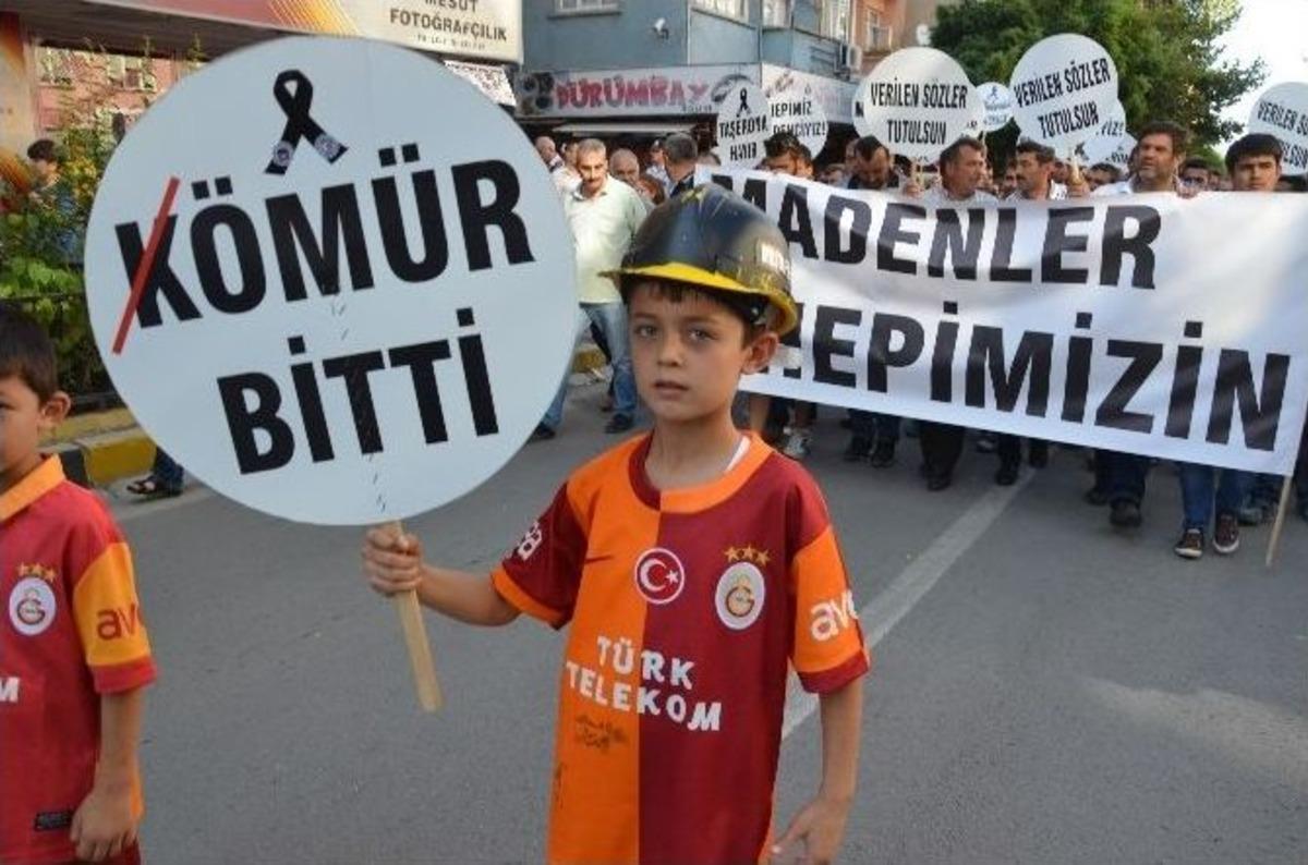 Soma'da 'madenler A&ccedil;ılsın' Y&uuml;r&uuml;y&uuml;ş&uuml;