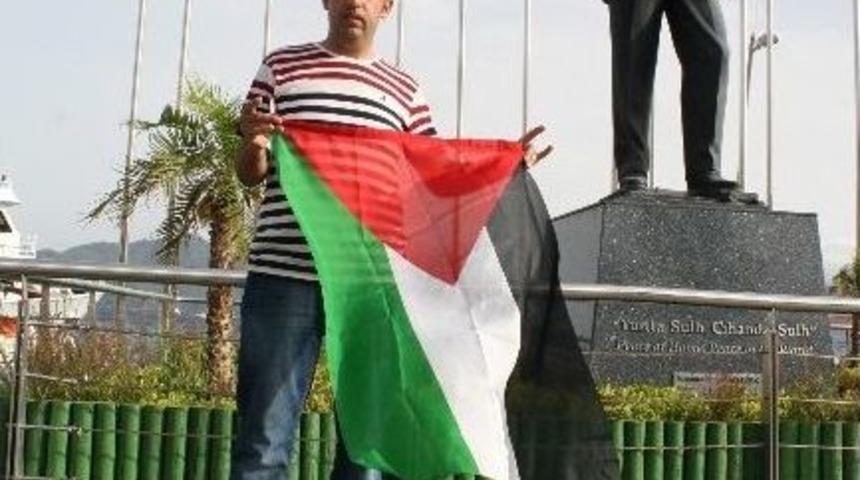 Marmaris&rsquo;ten Filistin&rsquo;e Tek Kişilik Destek