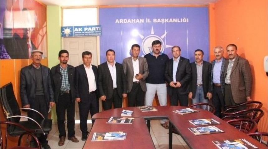 Ak Parti &Ccedil;ıldır İl&ccedil;e Teşkilatı Ak Parti İl Başkanlığını Ziyaret Etti