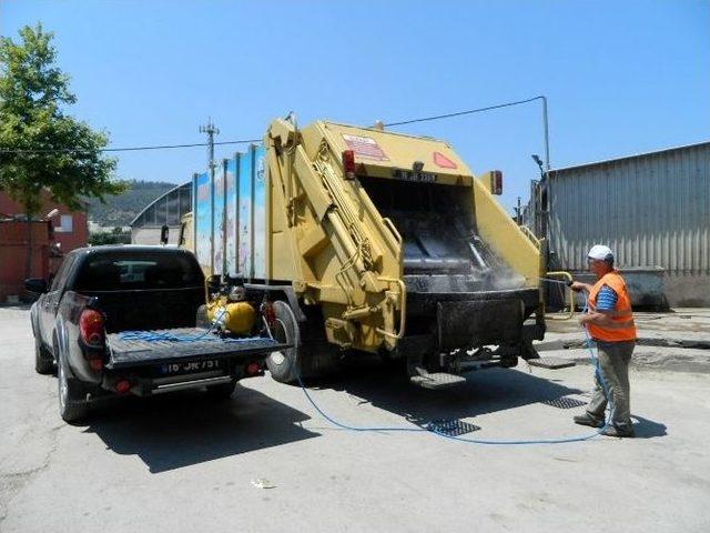 Mudanya’da Çöp Kamyonlarından Koku Gelmeyecek