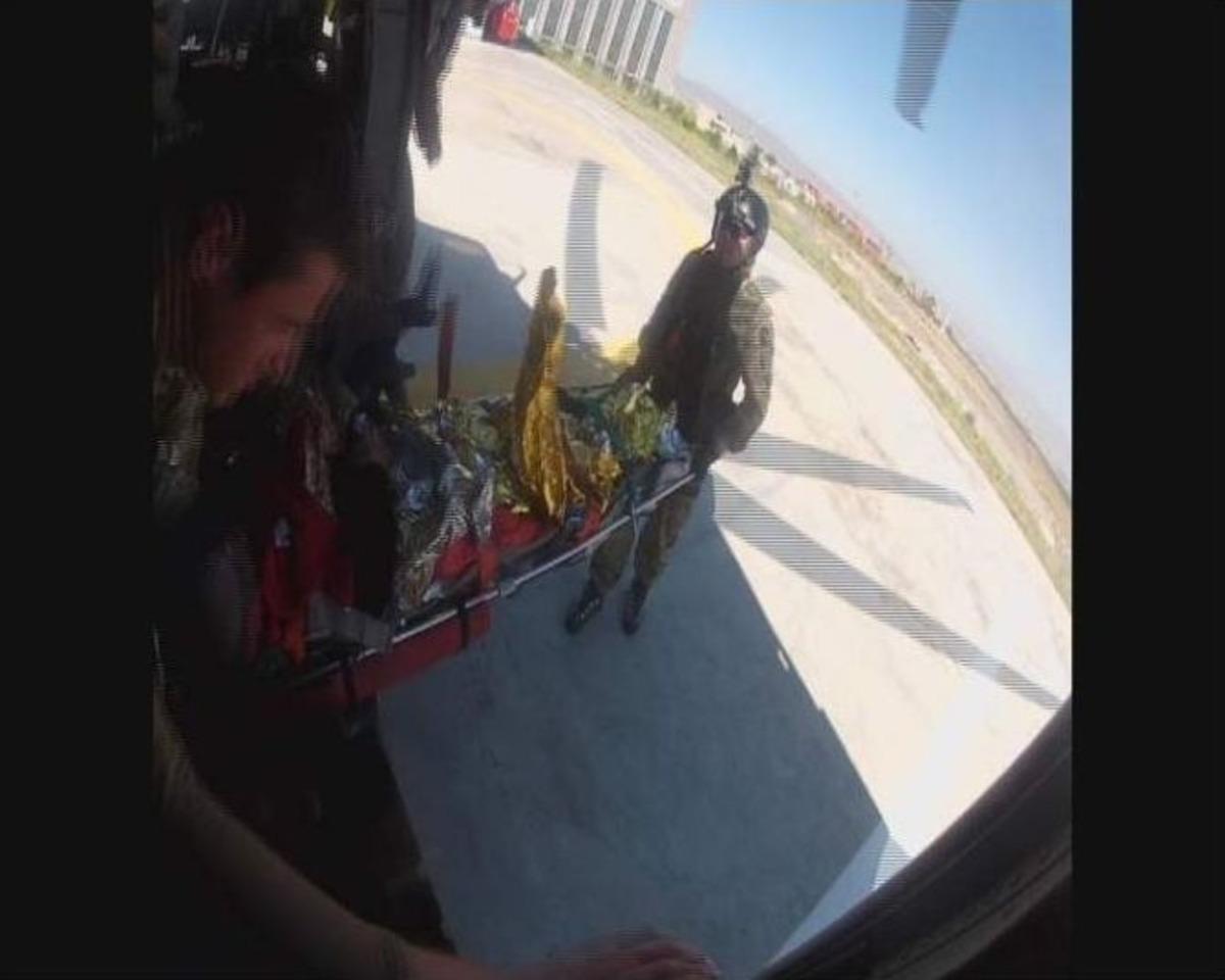 Ka&ccedil;kar Dağı Zirvesine Tırmanış Esnasında Yaralanan Alman Dağcı Askeri Helikopterle Kurtarıldı