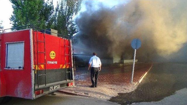 Trafo Merkezinde Çıkan Yangın Korkuttu