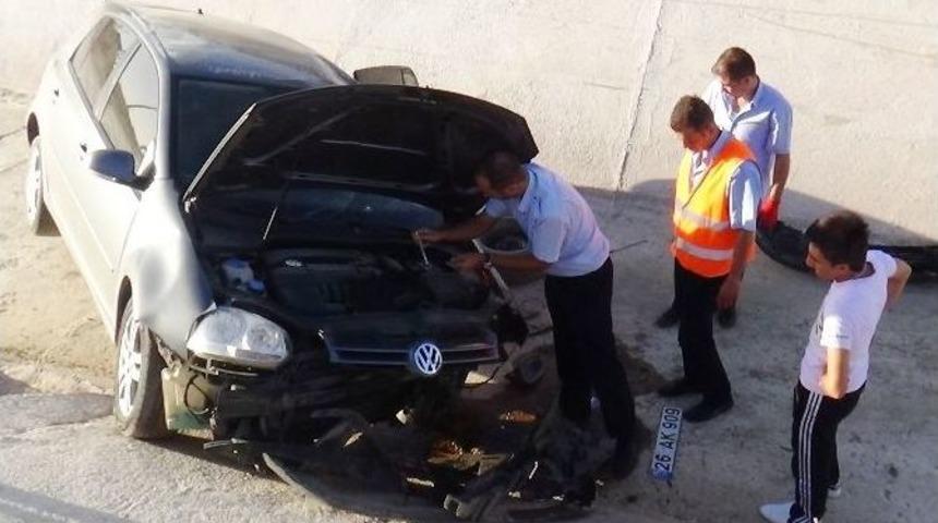 Otomobil Kanala U&ccedil;tu: 1 Yaralı