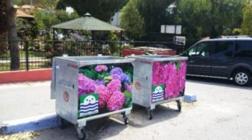 Fo&ccedil;a'da &Ccedil;&ouml;p Tenekeleri &Ccedil;i&ccedil;ek A&ccedil;tı