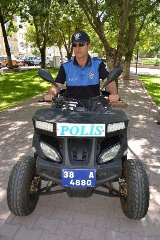 Kayseri'de Polis Ekipleri Park Ve Bahçelerde Asayişi Atv İle Sağlayacak