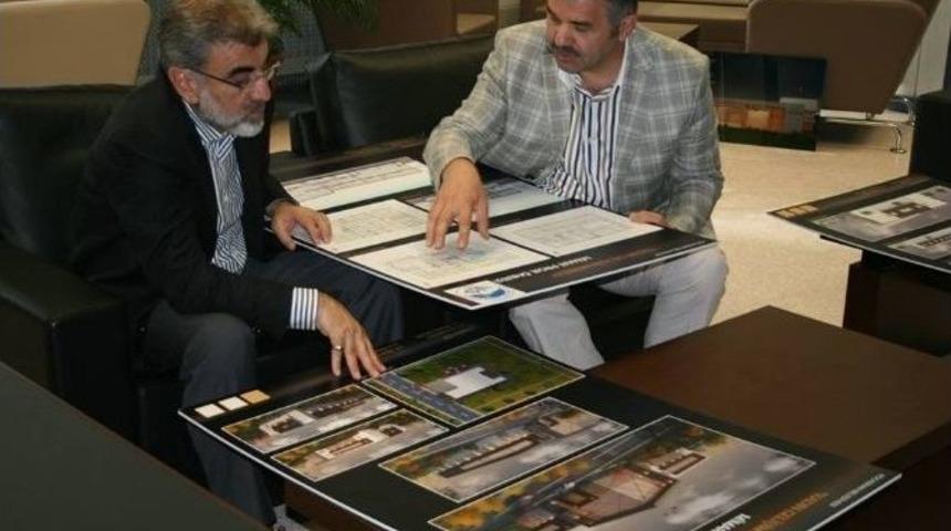 Enerji Ve Tabii Kaynaklar Bakanı Taner Yıldız'dan Başkan Mustafa &Ccedil;elik'e Hayırlı Olsun Ziyareti