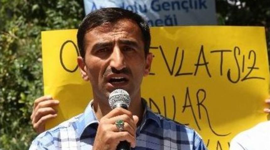 Anadolu Gen&ccedil;lik Derneği &Uuml;yeleri, İsrail&rsquo;i Kınadı