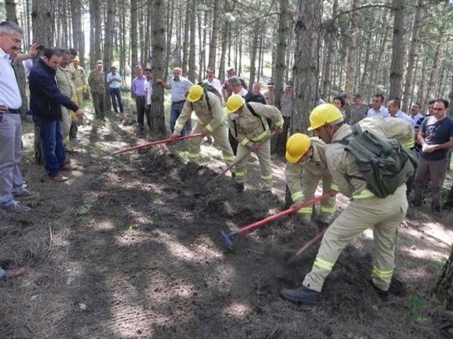 Kastamonu&rsquo;da Orman Yangınlarına M&uuml;dahale Eğitimi Verildi 1