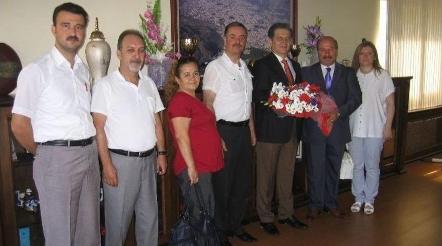 Esnaftan Emniyet M&uuml;d&uuml;r&uuml;ne Ziyaret