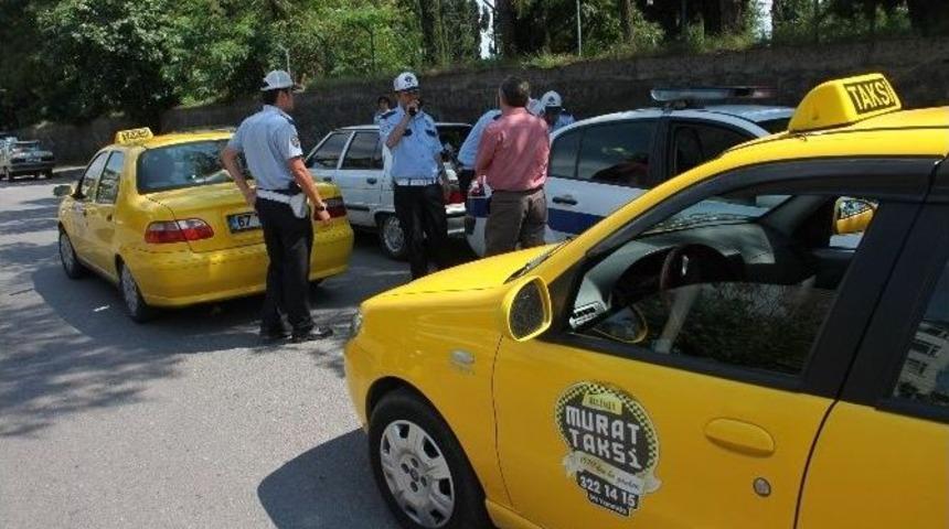 Zonguldak'ta Taksilere Şok Denetim