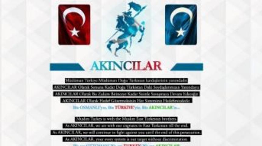 Akıncılar Hack Grubundan &Ccedil;in&rsquo;e Siber Saldırı