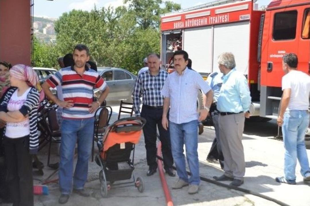 &Ccedil;iftlikte Yangın &Ccedil;ıktı 15 Koyun Telef Oldu