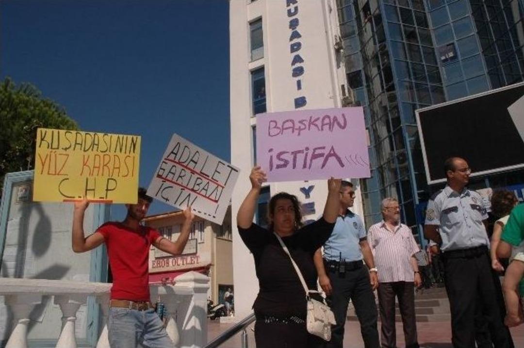 Kuşadası&rsquo;nda Olaylı Yıkım