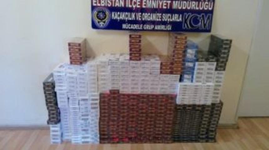 Elbistan'da 4 Bin 300 Paket Ka&ccedil;ak Sigara Ele Ge&ccedil;irildi