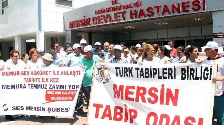 Ses &Uuml;yeleri Toplu S&ouml;zleşme Zamlarını Protesto Etti