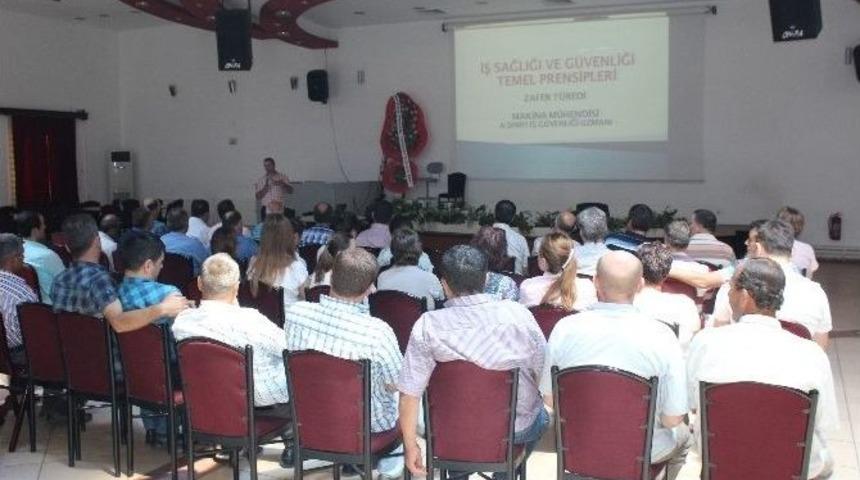 Tekkek&ouml;y Belediyesi Personeline İş Sağlığı Ve G&uuml;venliği Semineri