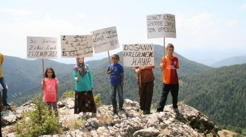 K&ouml;yl&uuml;lerden Mermer Ocağı A&ccedil;ılmasın Eylemi