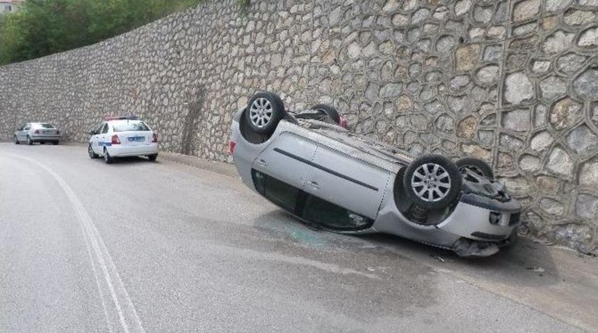 Takla Atan Ara&ccedil;tan Burnu Bile Kanamadan &Ccedil;ıktı
