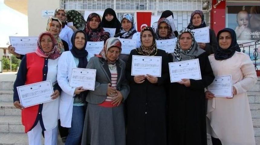 Ehram Dokumayı &Ouml;ğrendi, Sertifikalarını Aldılar