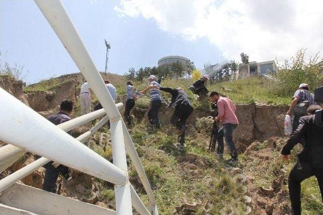 Gen&ccedil;lik Ve Spor Bakanlığı M&uuml;fettişlerinden, G&ouml;&ccedil;en Atlama Kulelerine İnceleme 3