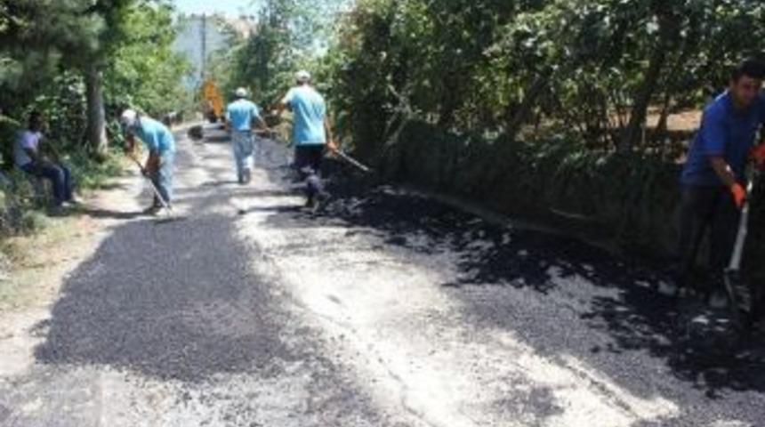 Ak&ccedil;akoca Belediyesi, Sokak Arası Yolları Tamir Ediliyor