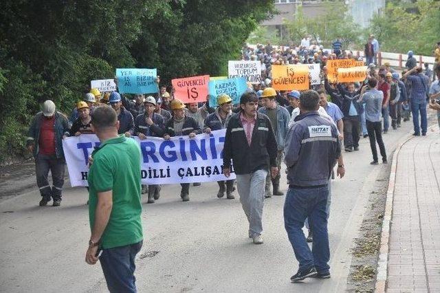Ocaklarının Kapatılacağı Duyan Maden İş&ccedil;ileri Ttk&rsquo;ya Y&uuml;r&uuml;d&uuml; 1