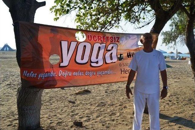 Sarımsaklı Plajları’nda Ücretsiz Yoga Eğitimleri