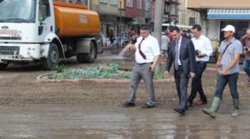 Zonguldak&rsquo;ta Sel Sularından 50 İş Yeri Zarar G&ouml;rd&uuml;