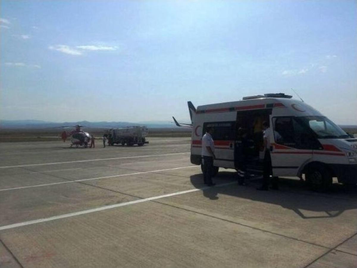 Solunum Yetmezliği Olan Bebek Erzurum&rsquo;a Sevk Edildi